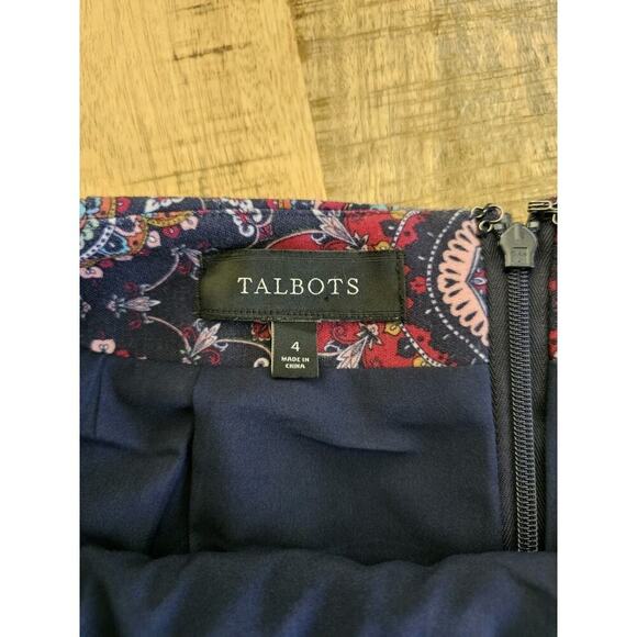 Talbots Kaleidoscope Length Pencil Skirt Women's Size 4 Heritage Career Preppy - Picture 2 of 7